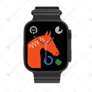 Relógio Inteligente 8 Ultra com NFC para Homem e Mulher, Carregamento sem Fio, Atende Chamadas, Frequência Cardíaca para Esportes, Celulares Apple IOS Android, 1,85"
