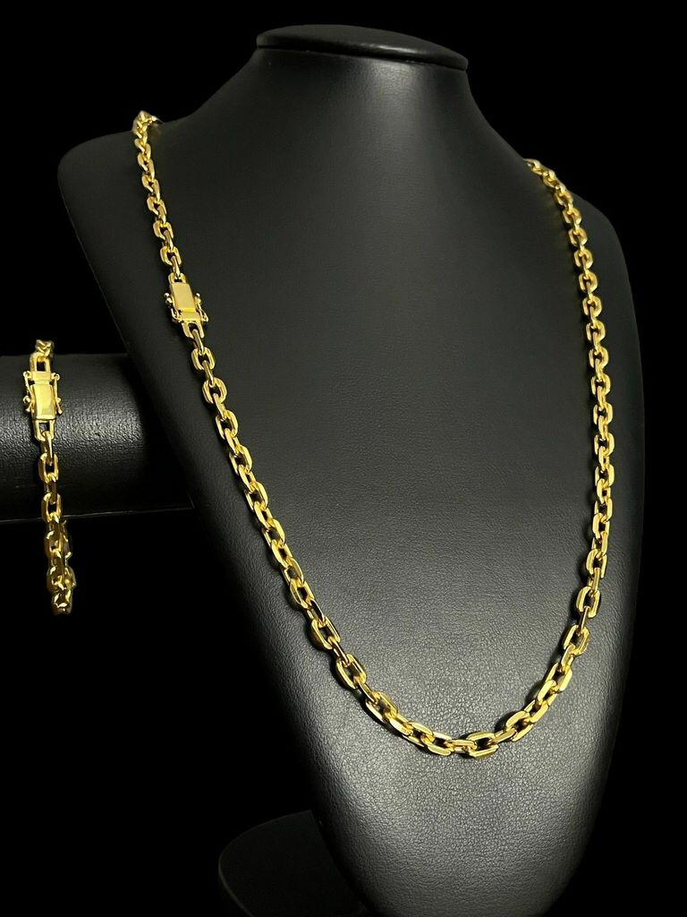 KIT CORRENTE + PULSEIRA + PINGENTE LETRA BANHADO OURO 18K