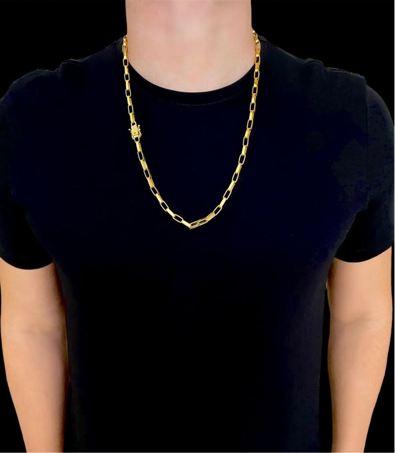 Corrente Cartier + Pingente Cavalo Banhado a Ouro 18K