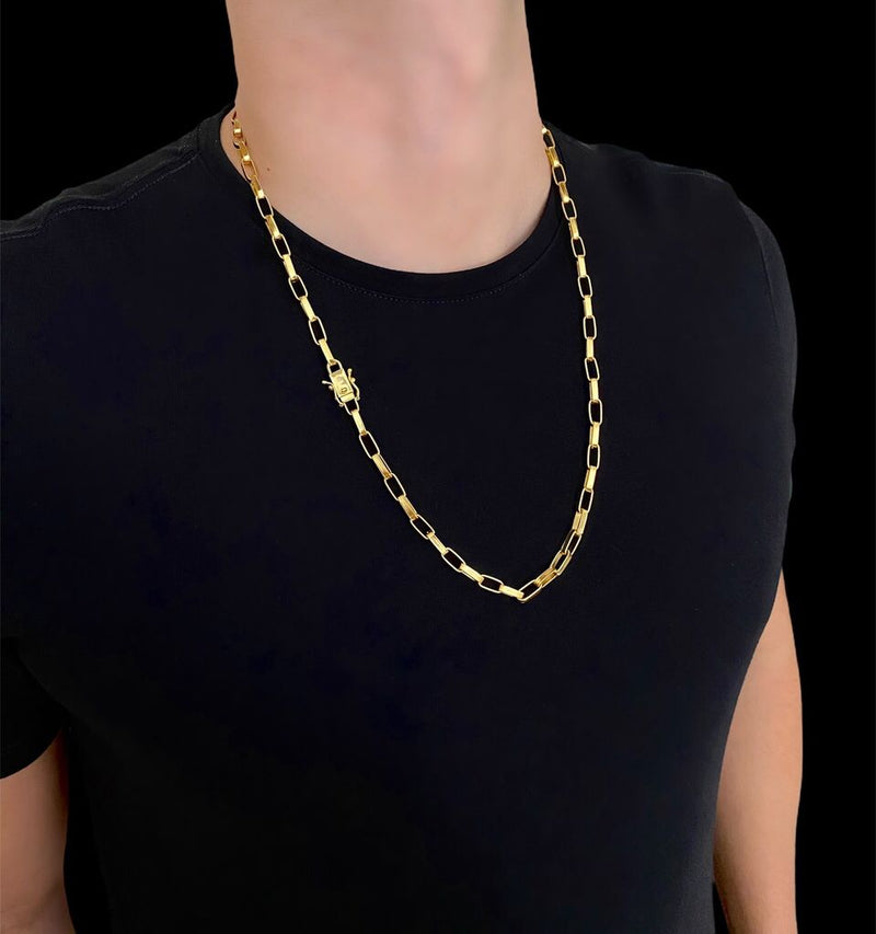 Corrente Cartier + Pingente Cavalo Banhado a Ouro 18K
