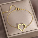 Pulseira com símbolo Feminina Banhada Ouro