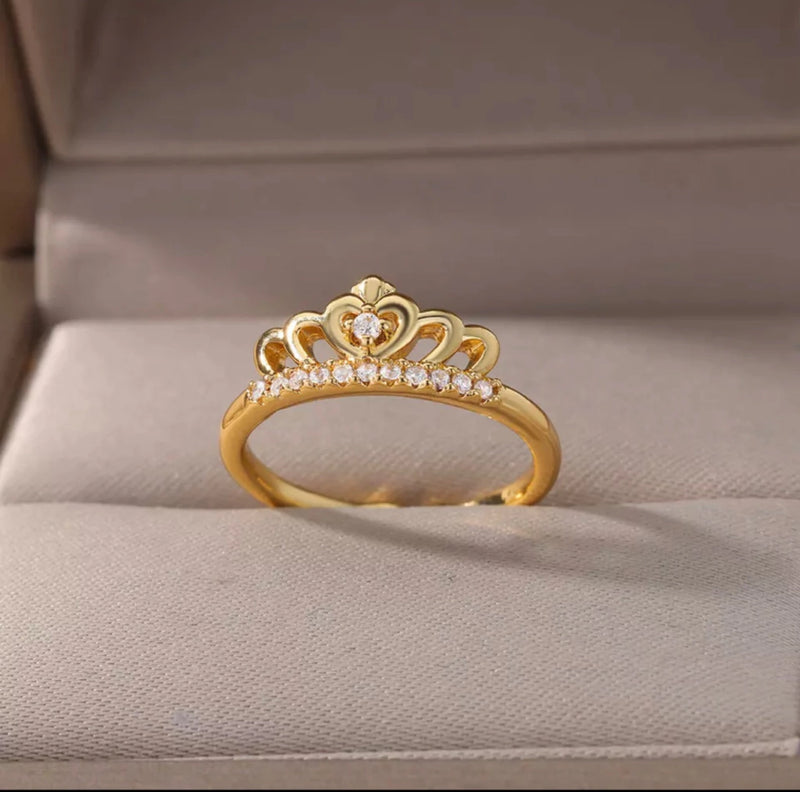 ANEL FEMININO - BANHADO A OURO 18K