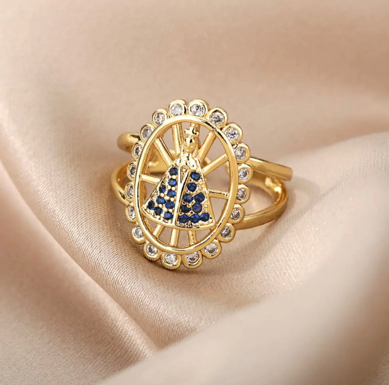 ANEL FEMININO - BANHADO A OURO 18K