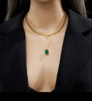 KIT 2 CORDÕES + PAR DE BRINCOS FEMININO- BANHADO A OURO 18K
