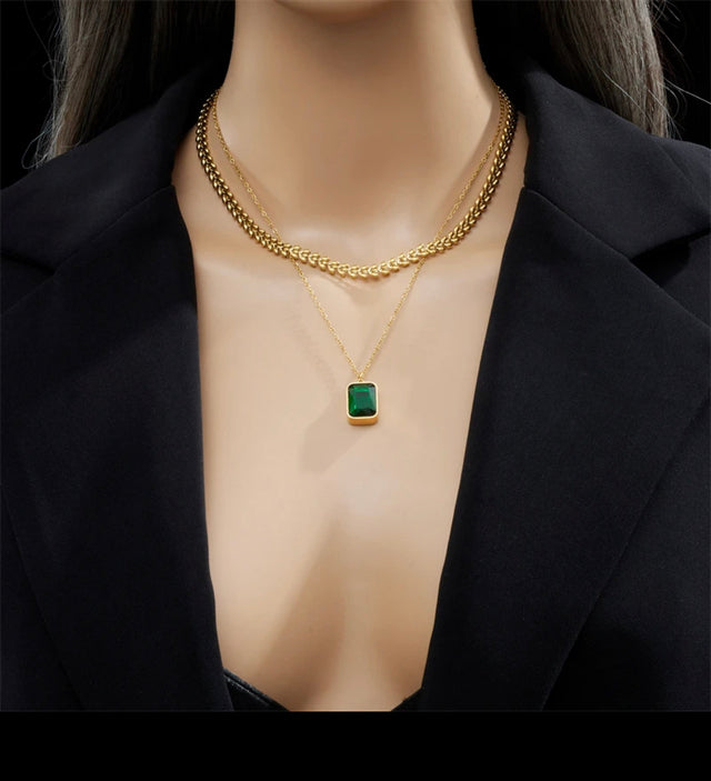KIT 2 CORDÕES + PAR DE BRINCOS FEMININO- BANHADO A OURO 18K