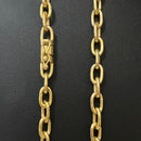 Corrente e Pulseira  Moeda Antiga Cadeado 6mm