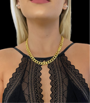 CORDÃO PIT BULL 10MM - BANHADO A OURO 18k