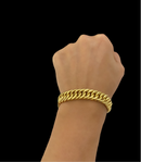 Pulseira Grumet 13mm Banhada Ouro 18K