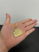 PINGENTE FAVELA VENCEU G- BANHADO A OURO 18K