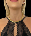 CORDÃO FRISO S 8MM - BANHADO A OURO 18k