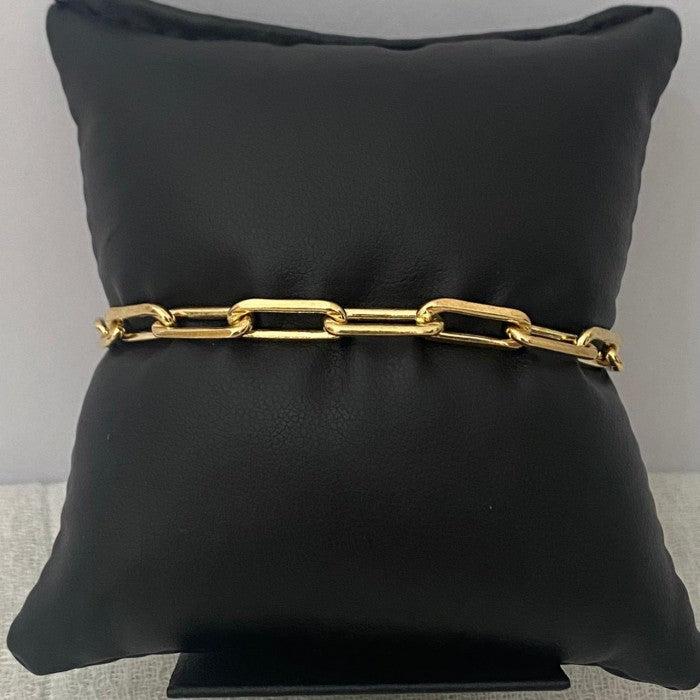 Corrente e Pulseira Moeda Antiga  Cadeado lixada 4mm