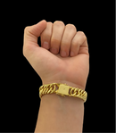 Pulseira Grumet 13mm Banhada Ouro 18K