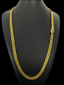Corrente Grumet 7mm Banhada Ouro 18K