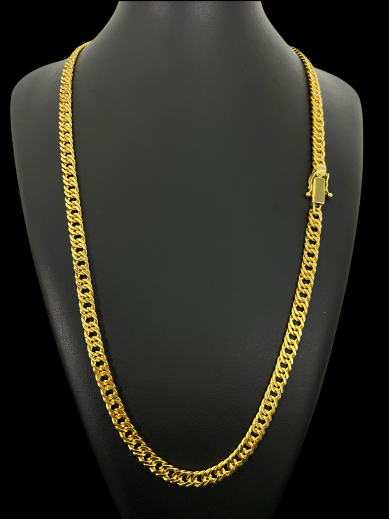 Corrente Grumet 7mm Banhada Ouro 18K