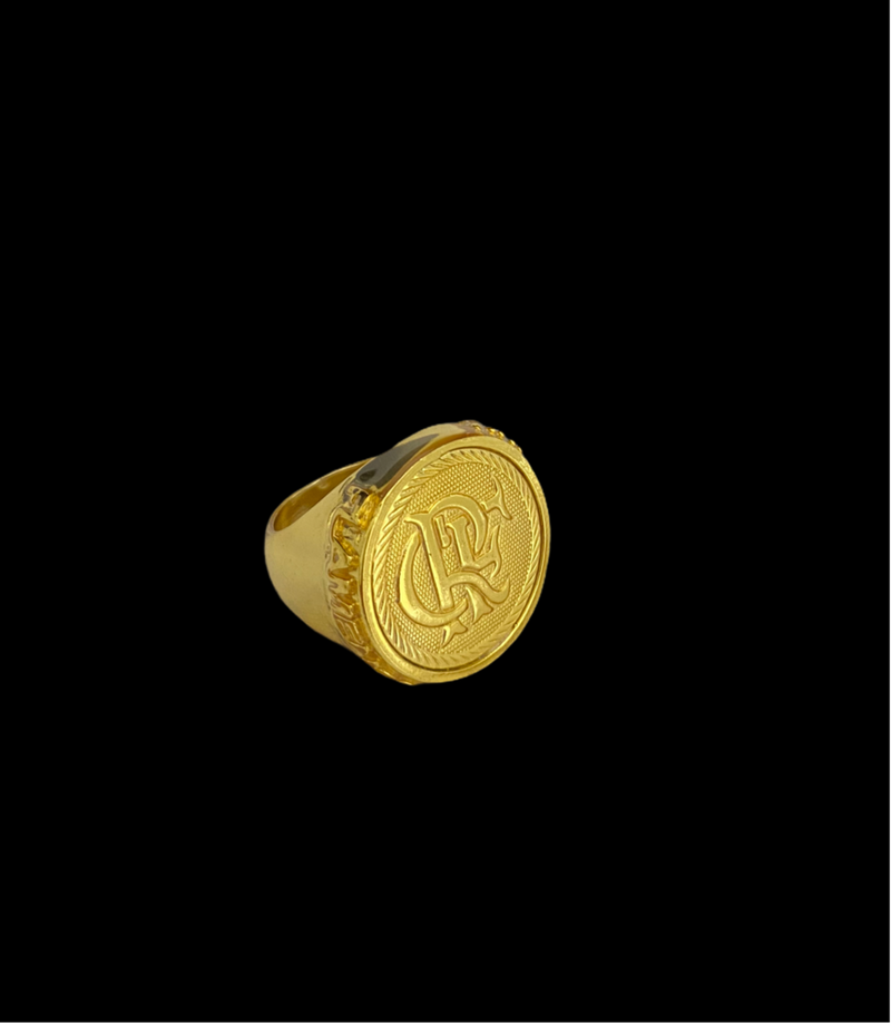 ANEL CRF - BANHADO A OURO 18K