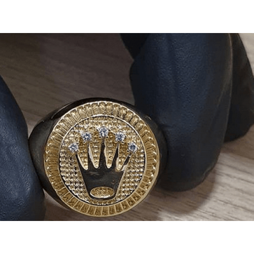 Anel de Moeda Antiga – Modelo Rolex
