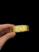 BRACELETE ESTRELA DE DAVI 18MM - BANHADO A OURO 18K