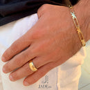 Bracelete Articulado de Moeda Antiga 6mm Vazado