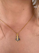 CORDÃO FEMININO SANTA 1MM - BANHADO A OURO 18K
