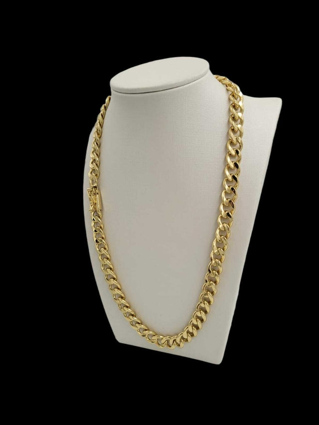 CORDÃO PITBULL 10MM FEMININO - BANHADO A OURO 18k
