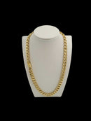 CORDÃO PITBULL 10MM FEMININO - BANHADO A OURO 18k