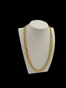 CORDÃO PITBULL 10MM FEMININO - BANHADO A OURO 18k