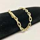 Pulseira Moeda Antiga Cadeado 6mm
