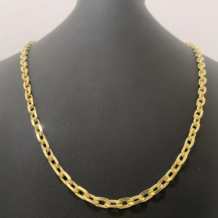 Corrente moeda antiga  Cadeado Lixado 6mm