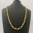 Corrente Moeda Antiga Elo Triplo 9mm