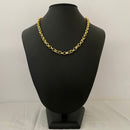 Corrente moeda antiga Elo Português 4mm Fecho Bóia