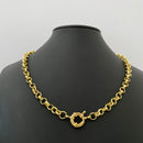 Corrente moeda antiga Elo Português 4mm Fecho Bóia