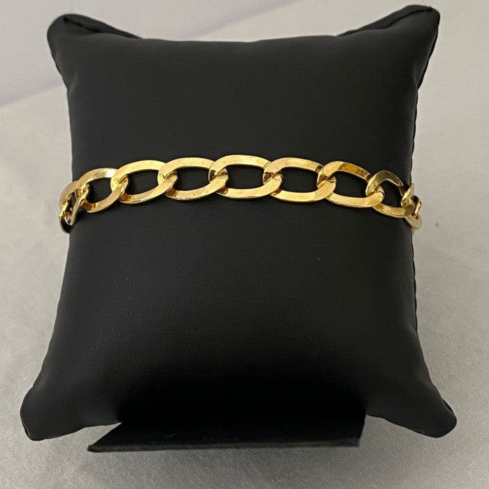 Corrente e Pulseira  Moeda Antiga Laminada 1x1 8mm