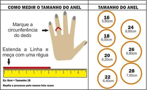 ANEL ESTRELA DE DAVI - BANHADO A OURO 18K