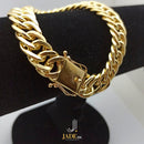 Pulseira Grumet 13 mm Banhada Ouro Feminina