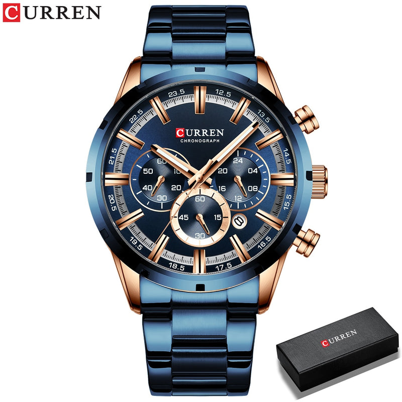 Relogio Masculino CURREN Hot Fashion