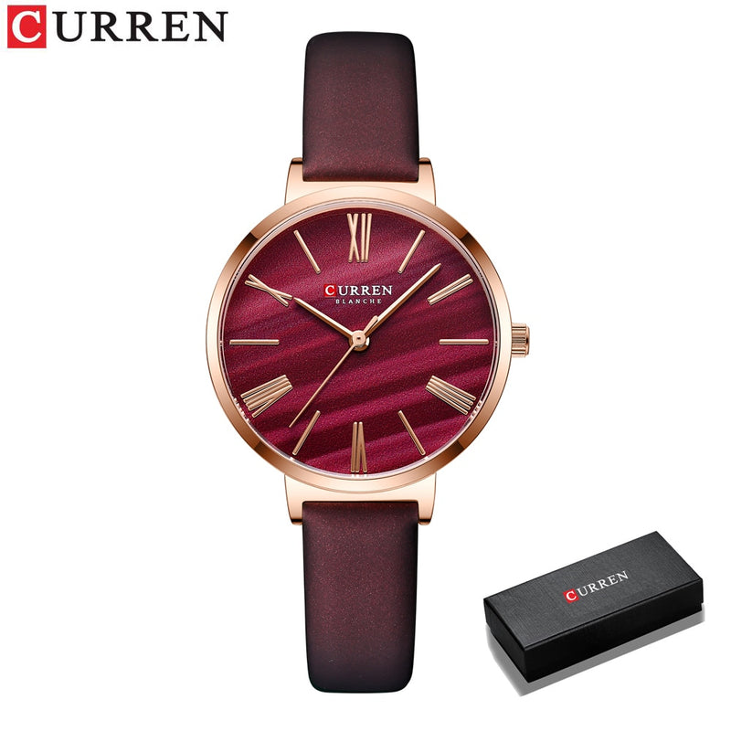 Relógio feminino de luxo CURREN classic