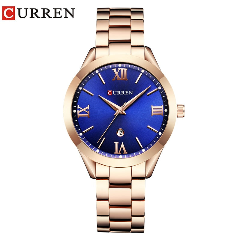 Relógio Feminino de luxo CURREN  Montre Femme