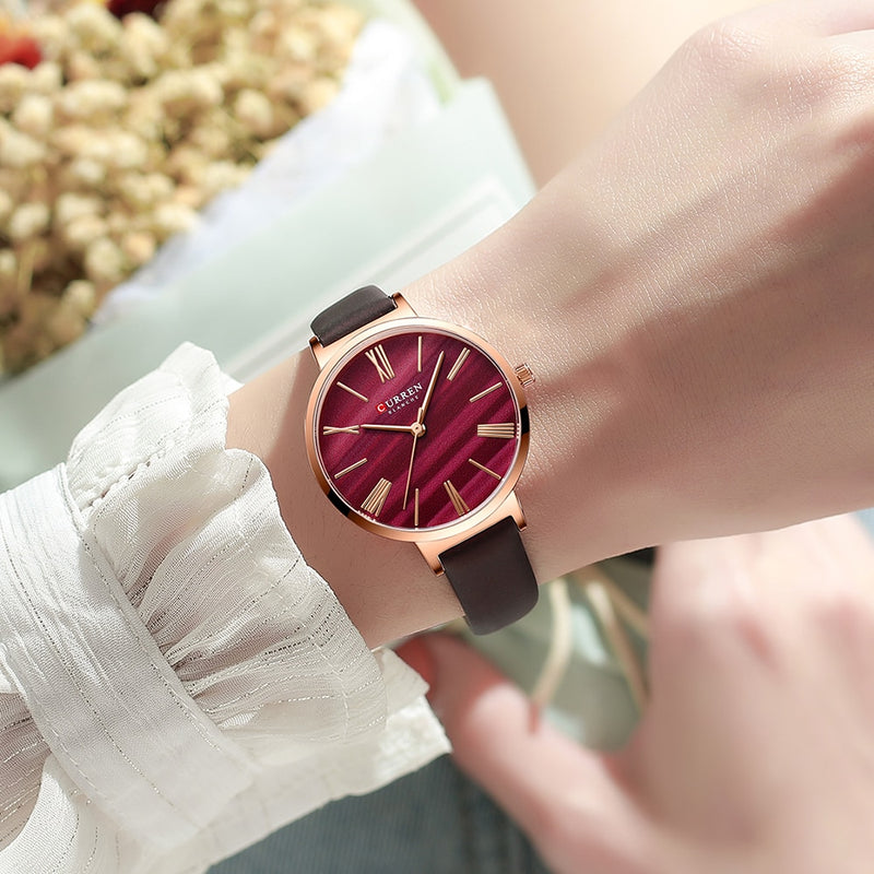 Relógio feminino de luxo CURREN classic