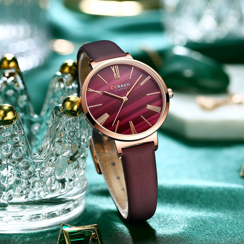 Relógio feminino de luxo CURREN classic