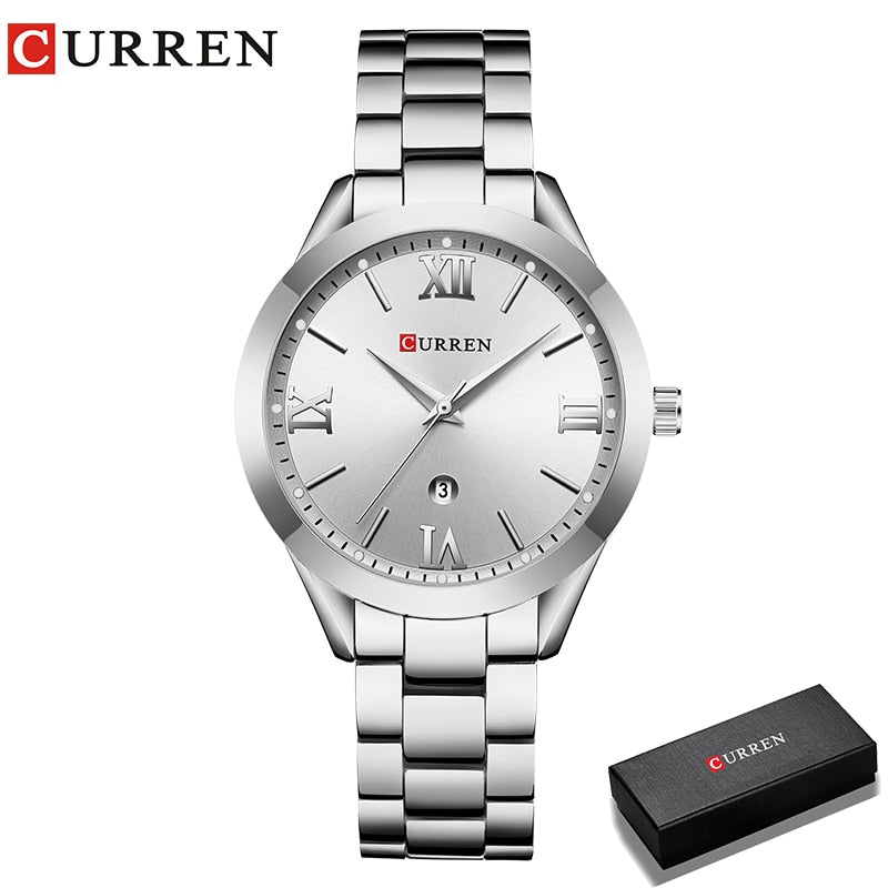 Relógio Feminino de luxo CURREN  Montre Femme