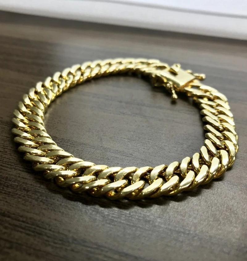 Pulseira Moeda Antiga Grumett Duplo 9 mm