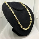 Corrente Moeda Antiga Cadeado 8mm