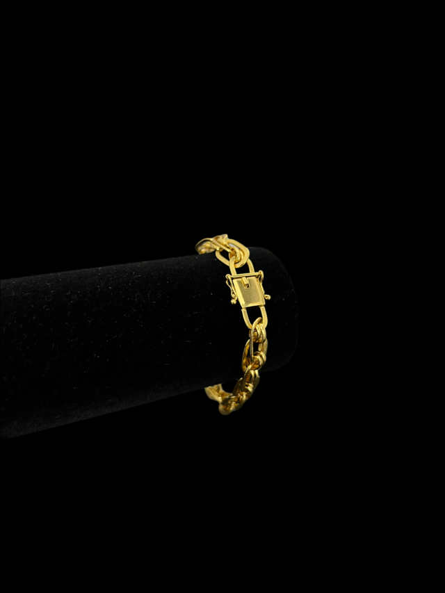 PULSEIRA IMPERADOR 10M- BANHADO A OURO 18K
