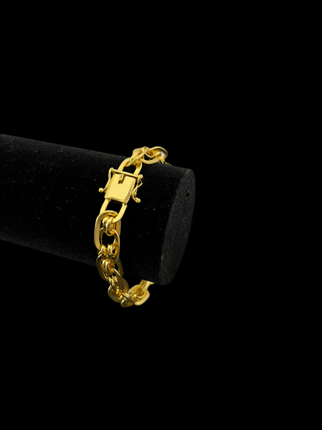 PULSEIRA IMPERADOR 10M- BANHADO A OURO 18K