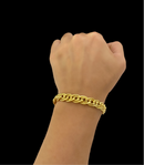 PULSEIRA ROMANA OCA 10MM - BANHADO A OURO 18K
