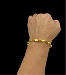 PULSEIRA TIJOLINHO 6MM - BANHADO A OURO 18K