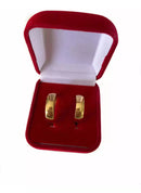 Par De Alianças 6mm Boleada - Banhado a Ouro 18k
