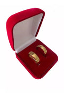 Par De Alianças 6mm Boleada - Banhado a Ouro 18k