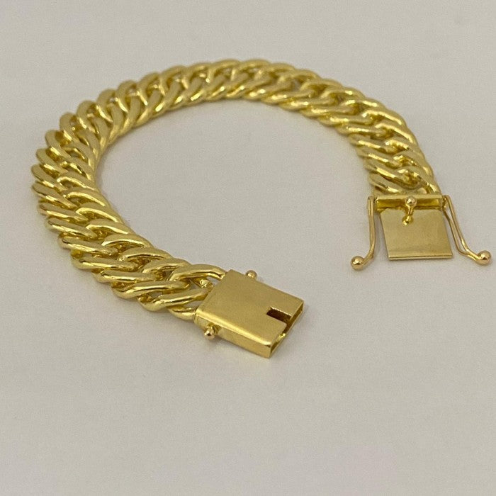 Corrente + Pulseira  Moeda Antiga Grumet 15mm