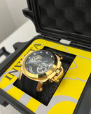 RELÓGIO INVICTA + KIT CADEADO 10MM BANHADO OURO